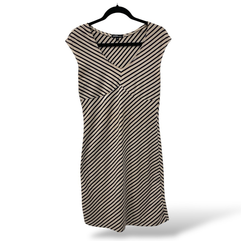 JACOB Striped Sleeveless Cotton Dress